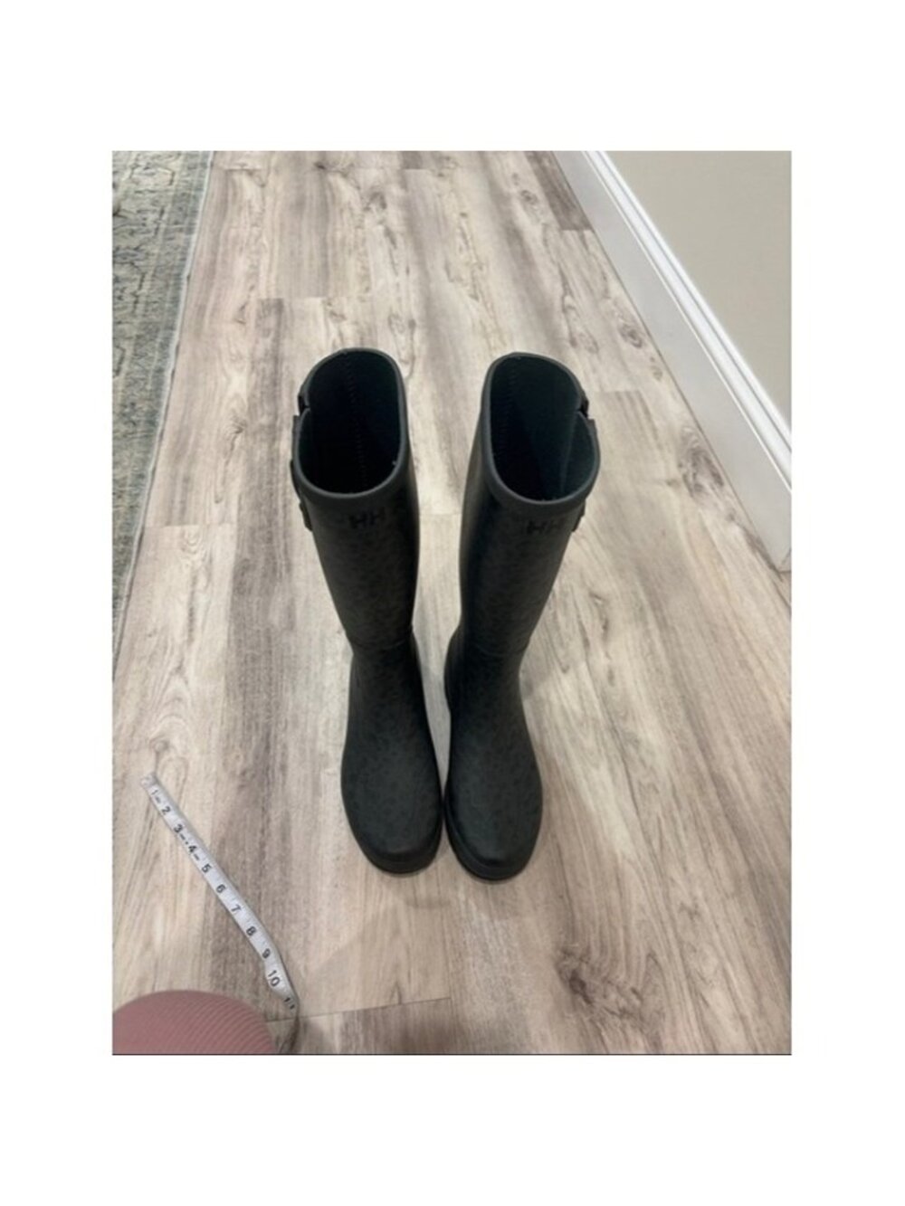 Helly Hansen Classic Women's Black and green Floral Rain Boots size 9 - Picture 9 of 9